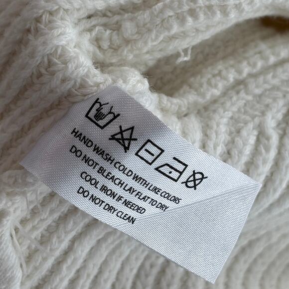 Modern Citizen White Tate Organic Cotton Side Zip Sweater - Picture 12 of 12